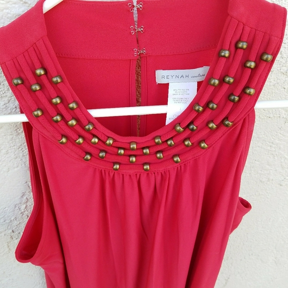 Reynah Red Dress - Picture 3 of 4